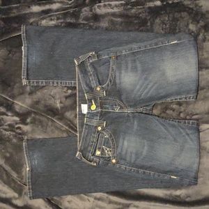 TRUE RELIGION dark blue flare jeans